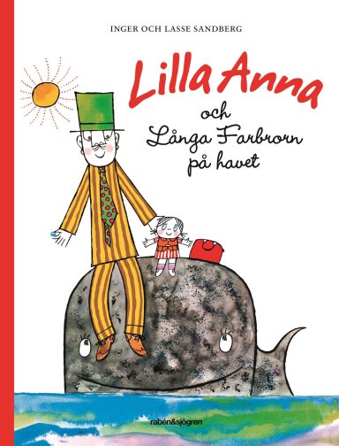 Omslag: Lilla Anna och Långa Farbrorn på havet